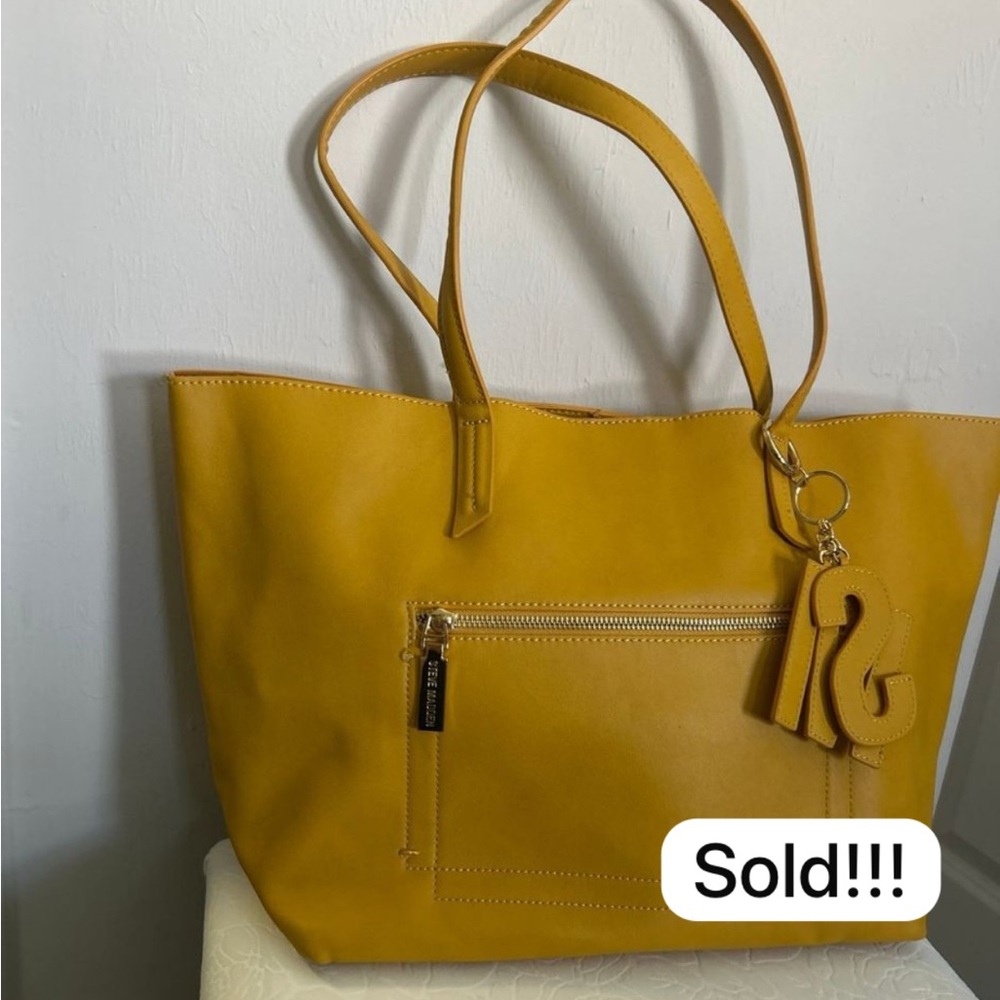 Steven By Steve Madden Mustard Tote Bag
